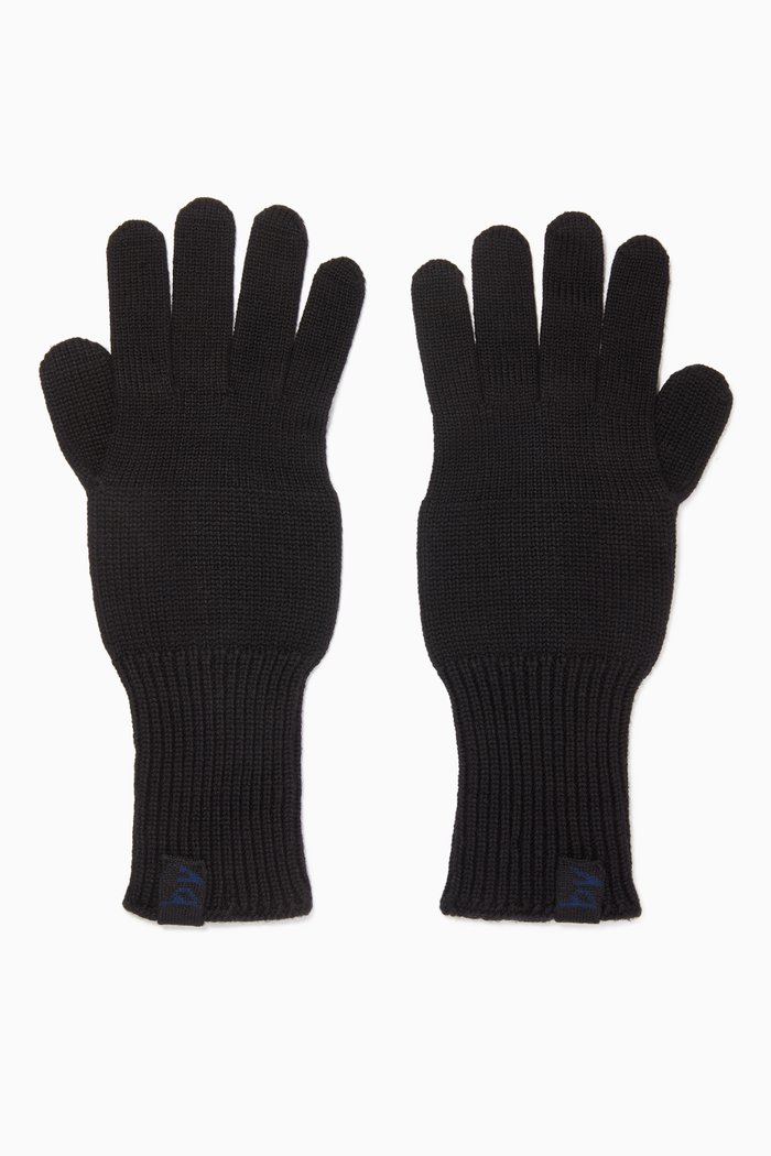 

Gloves in Wool Knit, Black
