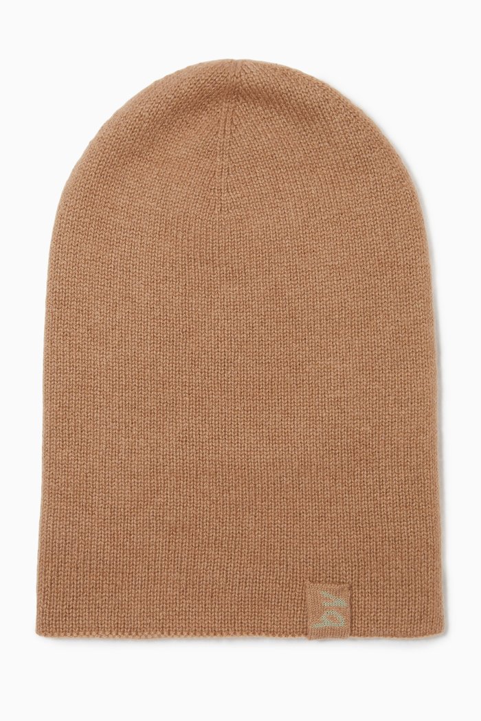 

Beanie in Cashmere Knit, Brown