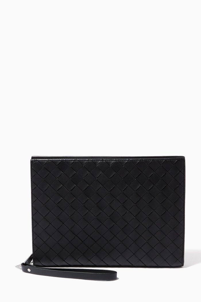 

Document Case in Intrecciato Nappa, Black