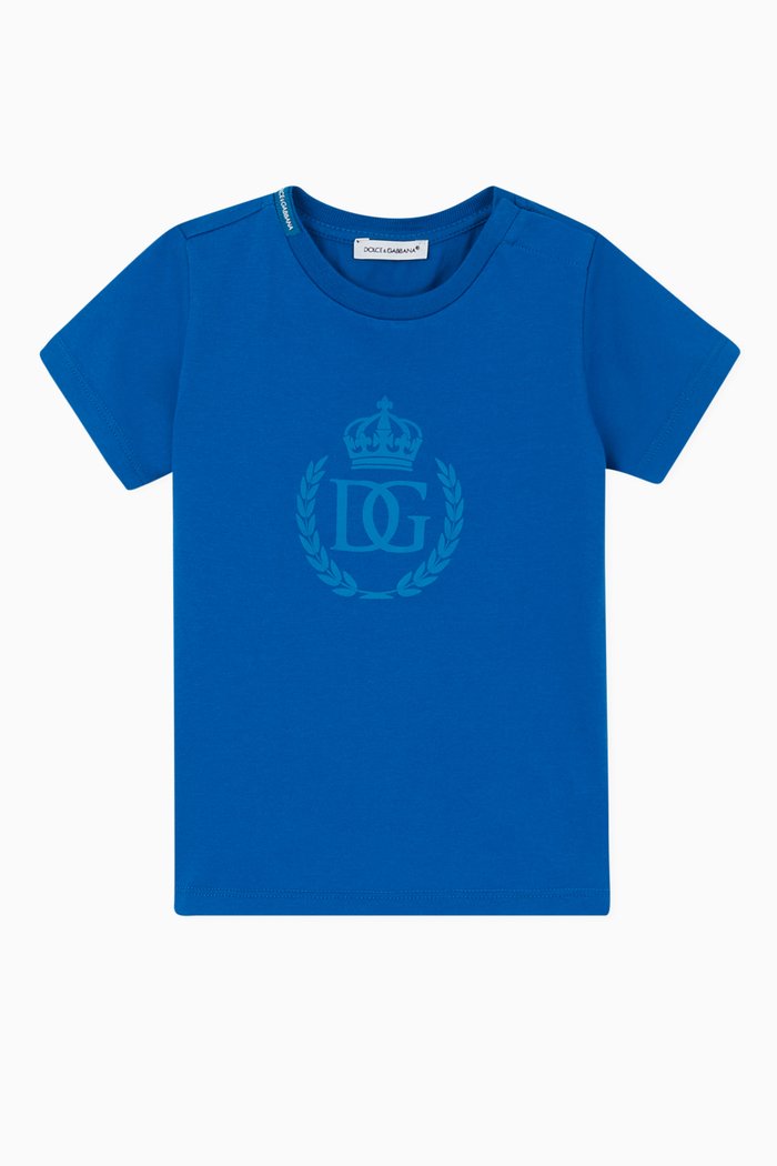 Graphic Cotton T-Shirt, Blue
