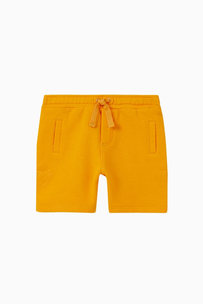 

Crown Logo Cotton Shorts, Orange