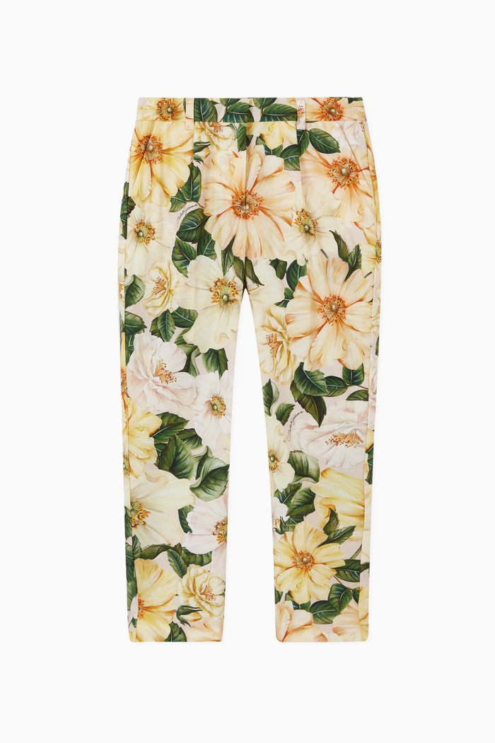 

Camellia Cotton Poplin Pants, Yellow