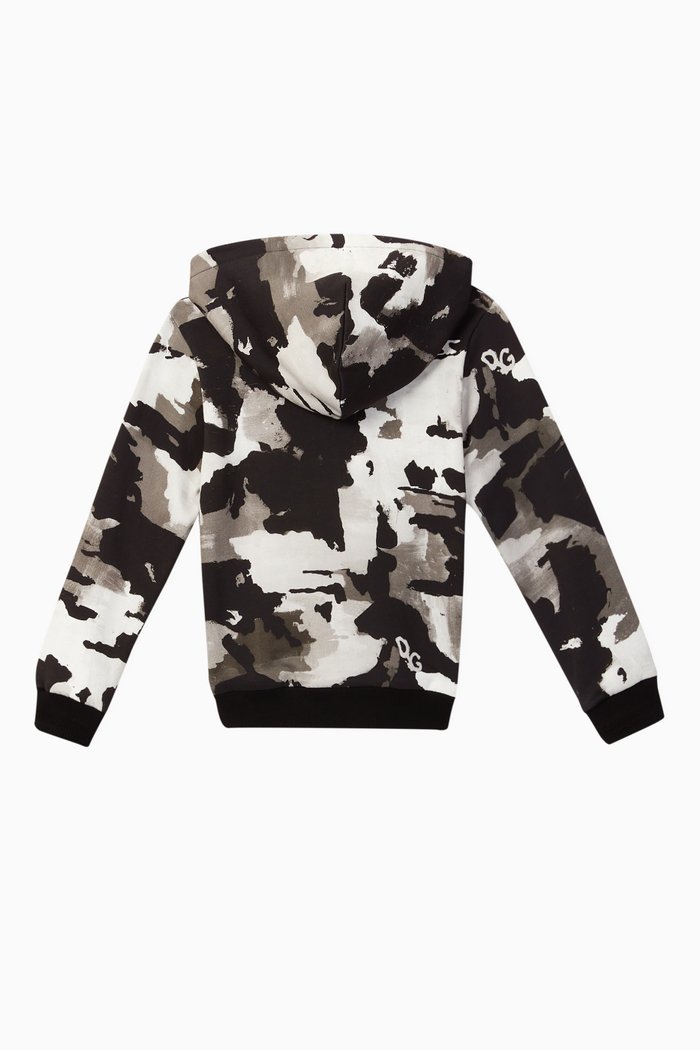 

Camouflage Cotton Hoodie, Multicolour