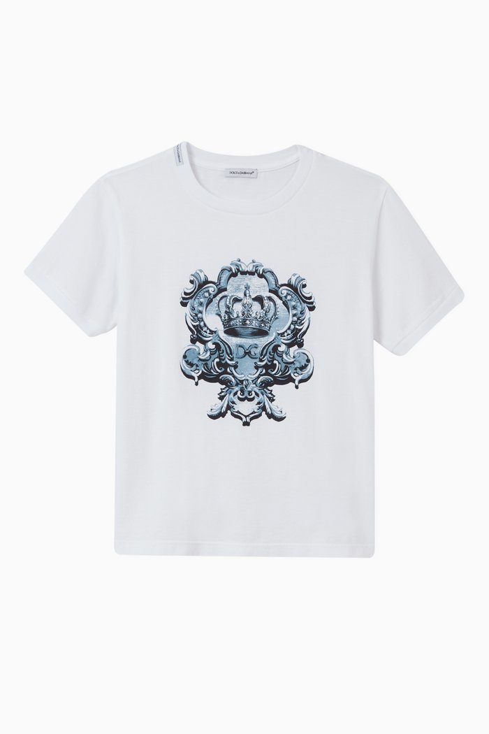 

Heraldic DG Cotton T-shirt, White