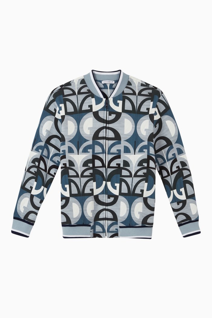 Logo Majolica Cotton Bomber, Blue