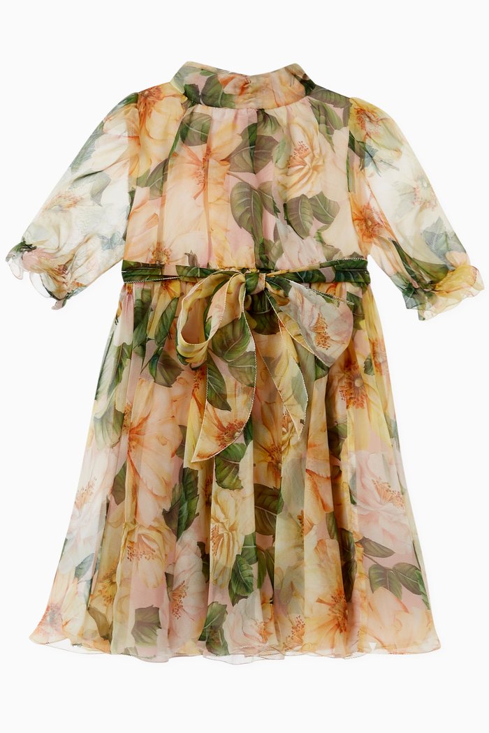 

Camellia Silk Chiffon Midi Dress, Yellow