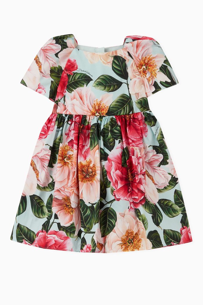 

Camellia Cotton Poplin Dress with Bloomers, Multicolour