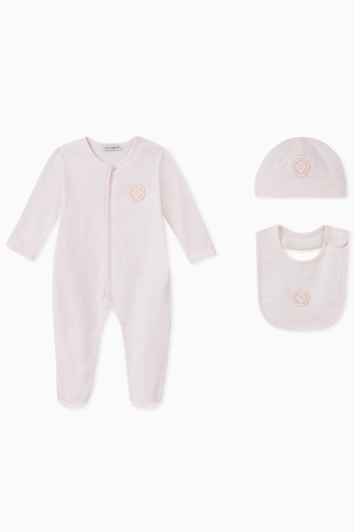 

3-piece Jersey Gift Set with DG Laurel Patch, Pink