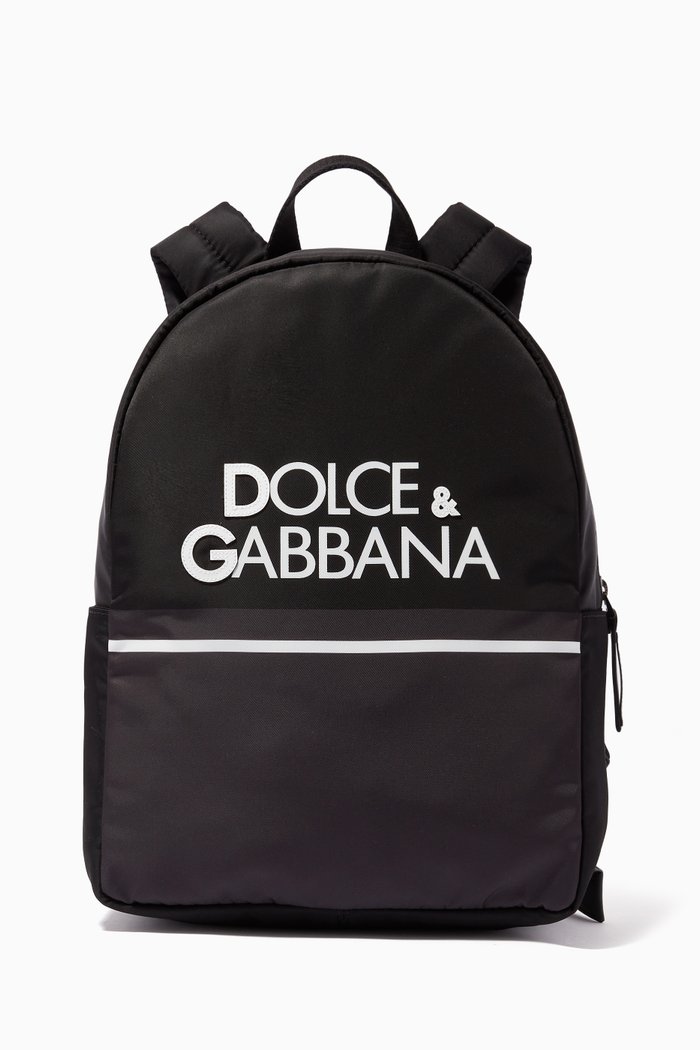 

Logo Backpack in Nylon, Black