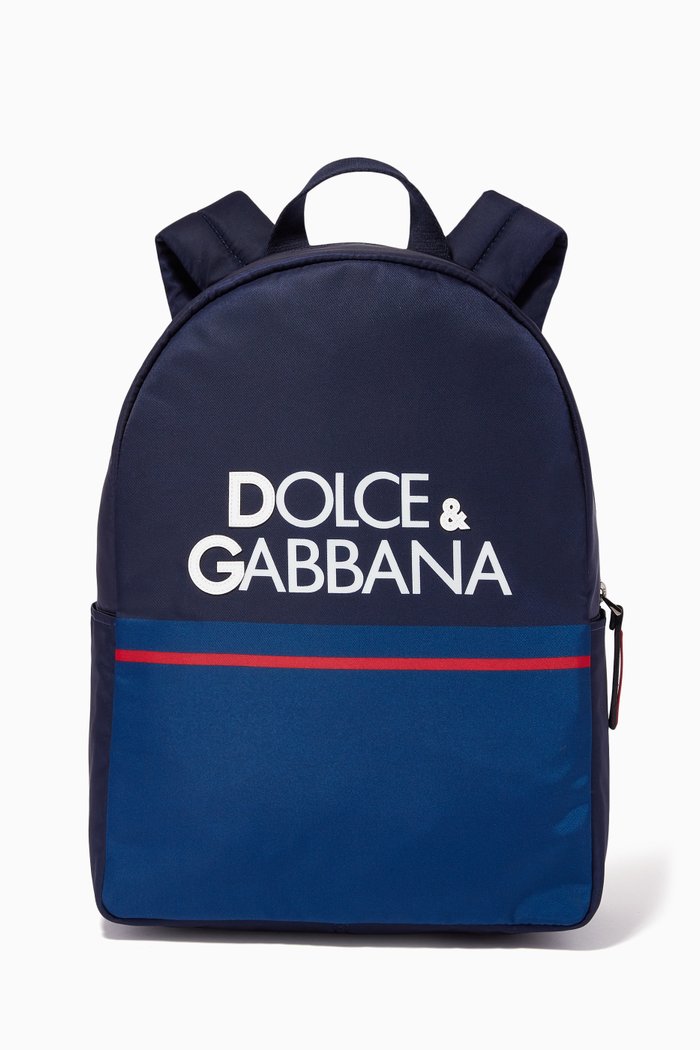 

Logo Backpack in Nylon, Blue