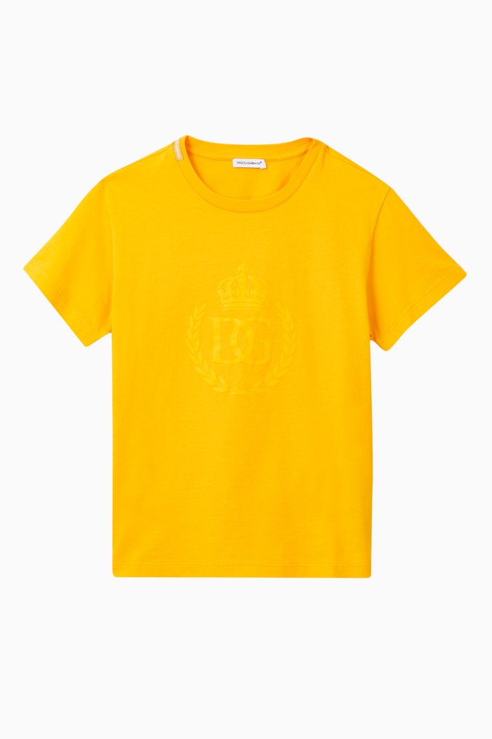 

Crown Logo Cotton T-shirt, Orange
