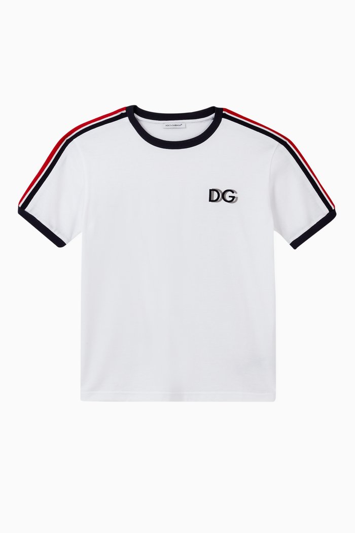 

Jersey T-shirt with Flocked DG, White