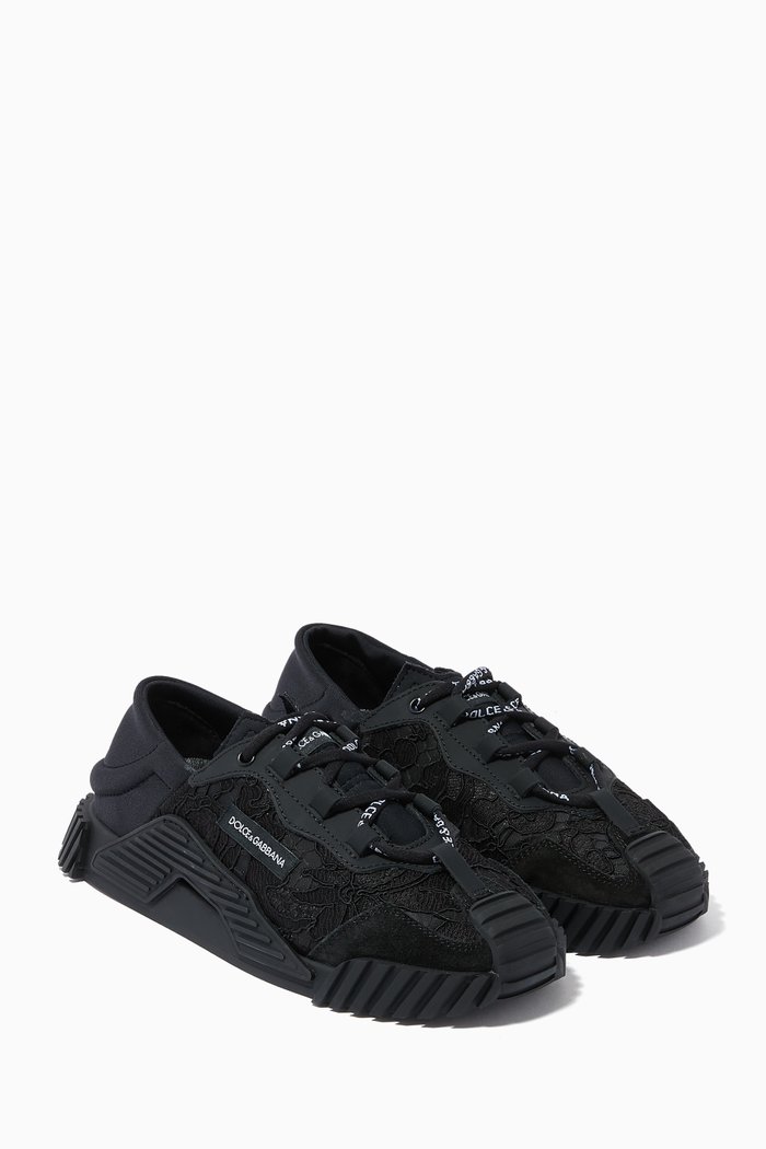 

Cordonetto NS1 Sneakers in Lace, Black