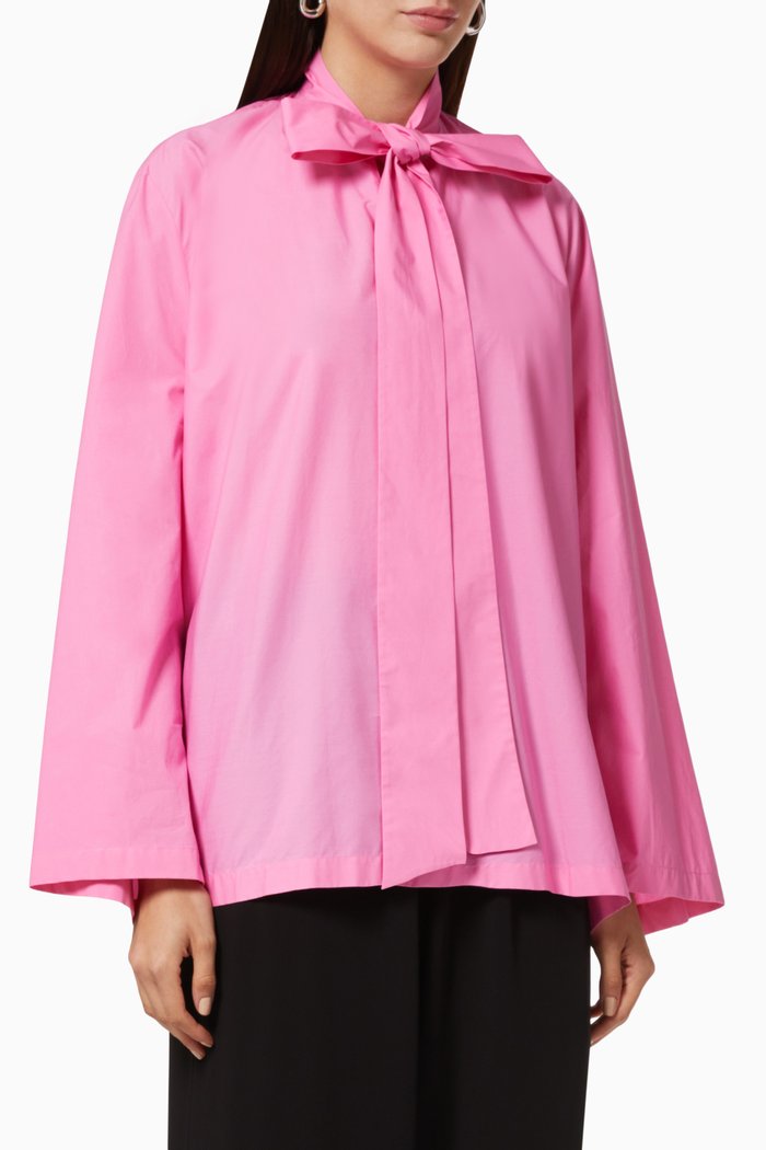 

Cocoon Vareuse in Cotton Poplin, Pink