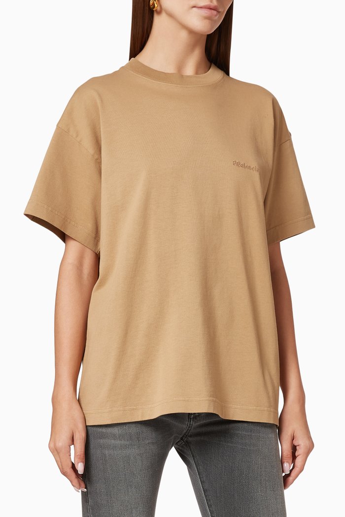 BB Logo Medium Fit T-Shirt in Cotton Jersey, Neutral