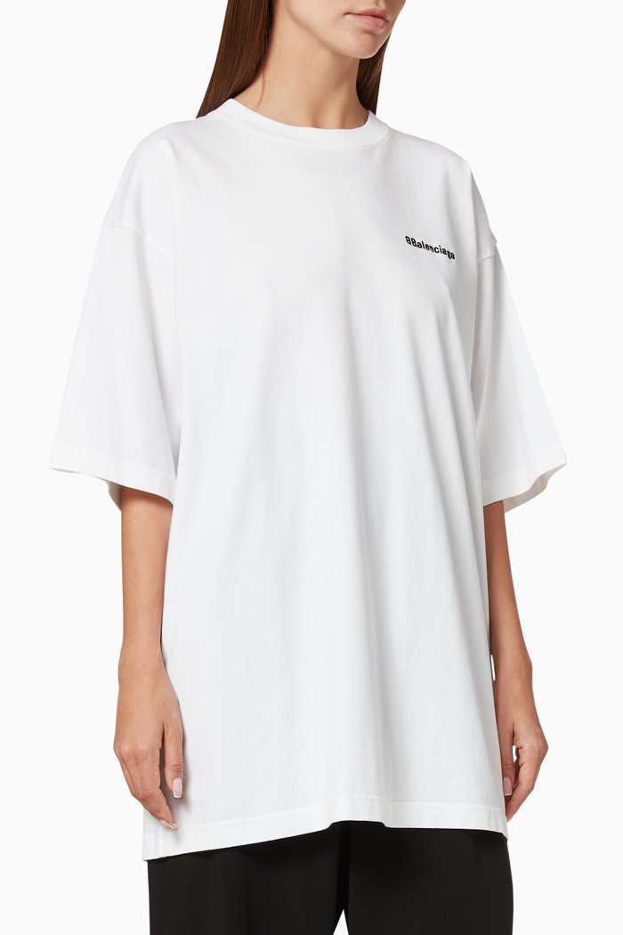

BB Logo Large Fit T-Shirt in Cotton Jersey, White
