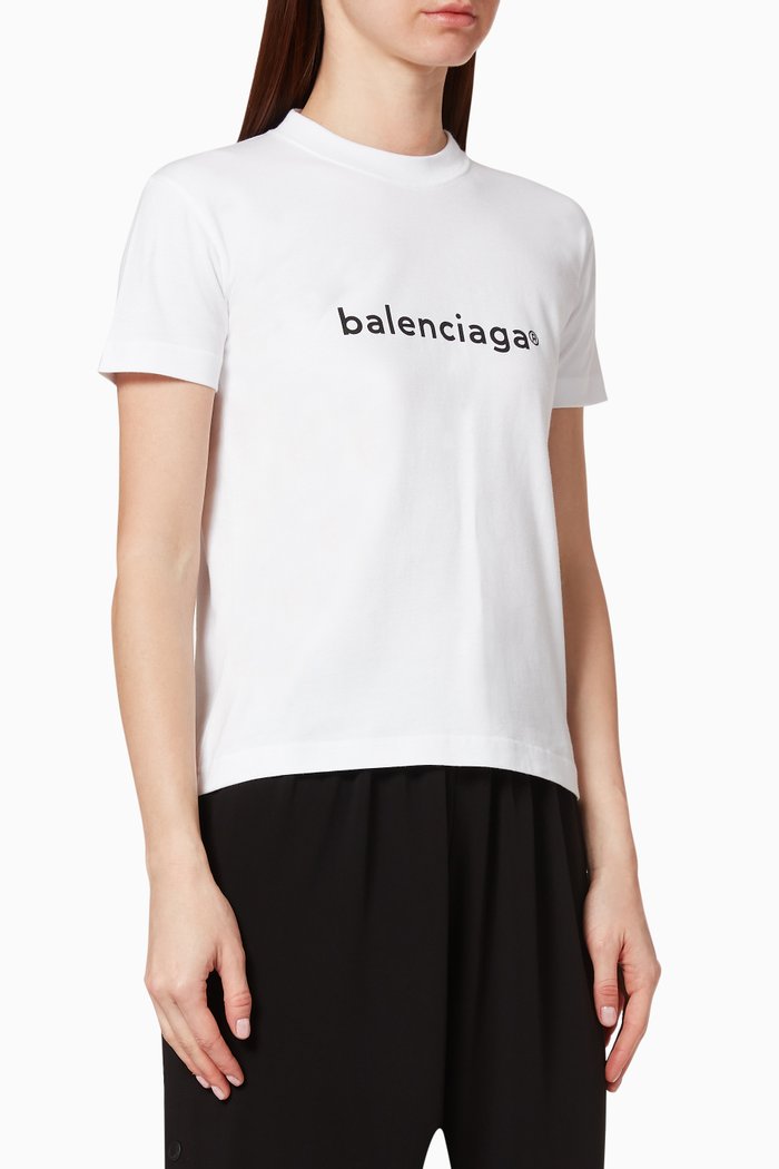 

Copyright Small Fit T-Shirt in Vintage Jersey, White