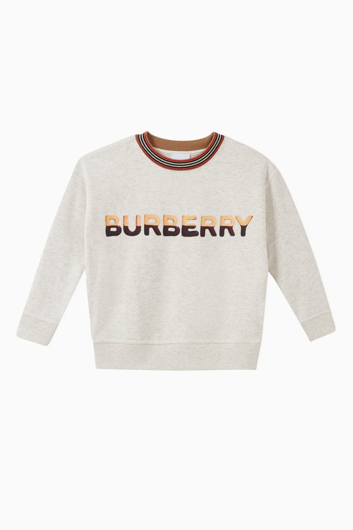 

Confectionery Logo Cotton Sweatshirt, White