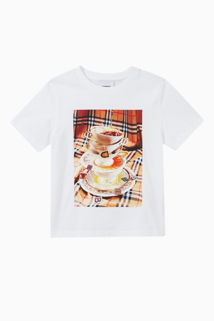 

Tea Splash Cotton T-shirt, Multicolour