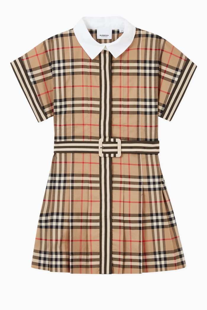 

Vintage Check Cotton Dress, Neutral
