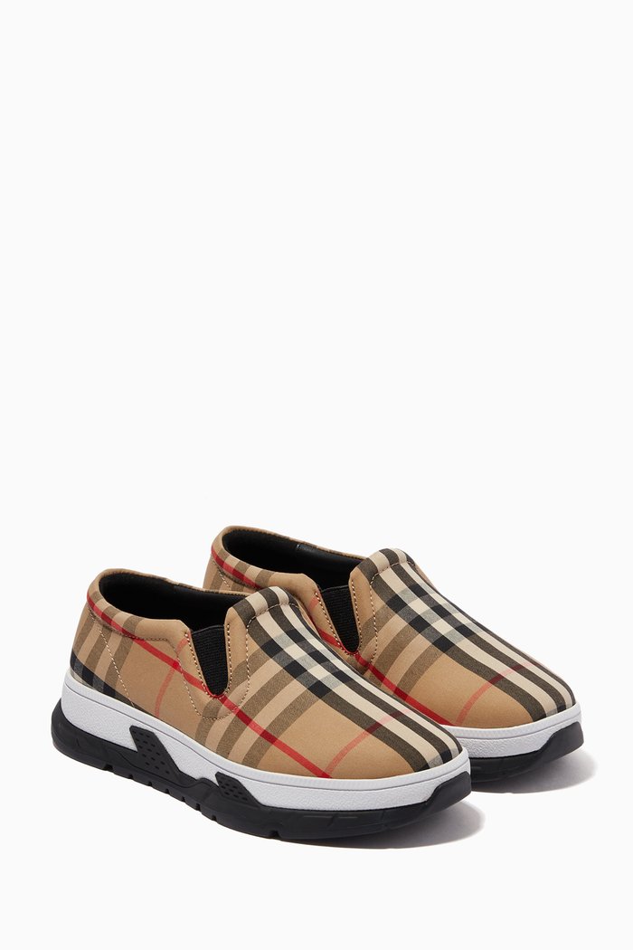 

Slip-on Sneakers in Vintage Check Cotton, Neutral