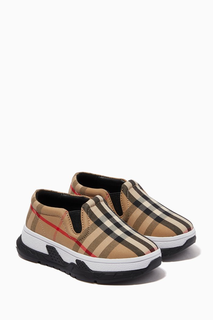 

Slip-on Sneakers in Vintage Check Cotton, Neutral