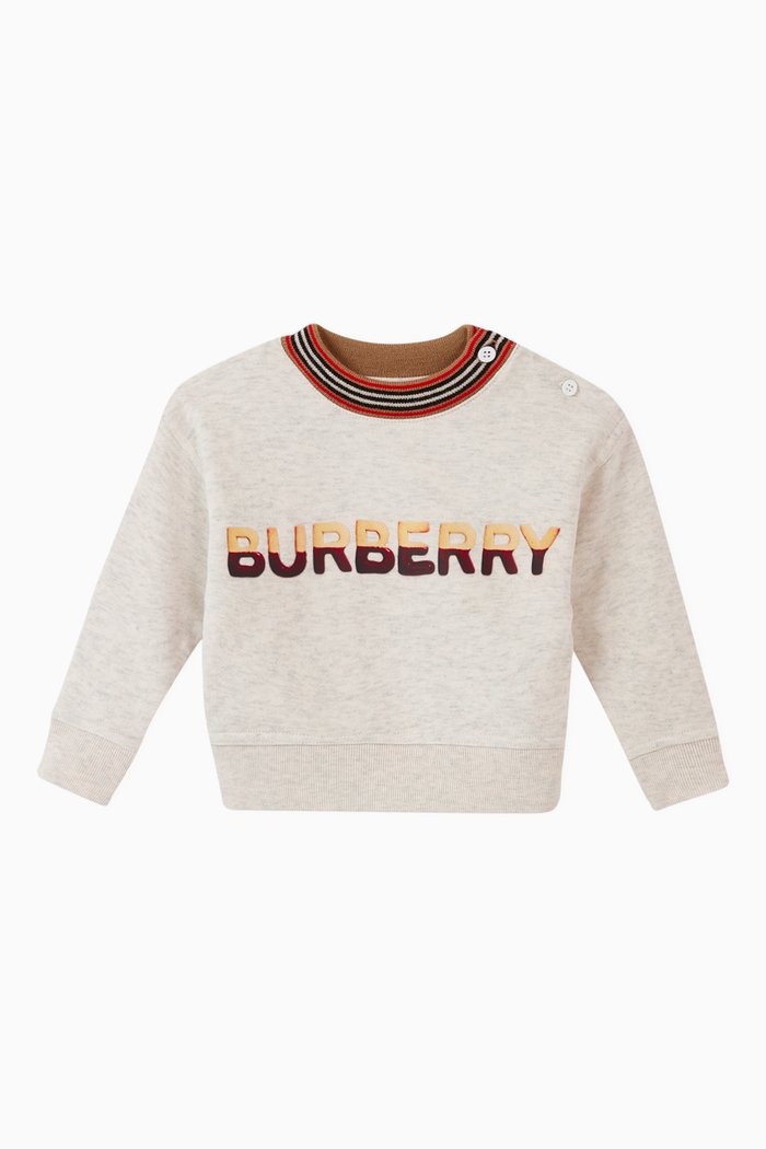 

Confectionery Logo Cotton Sweatshirt, White