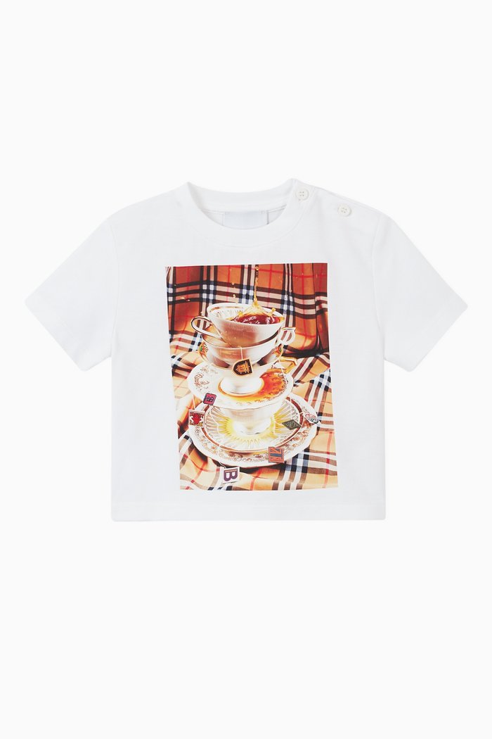 

Tea Splash Cotton T-shirt, Multicolour