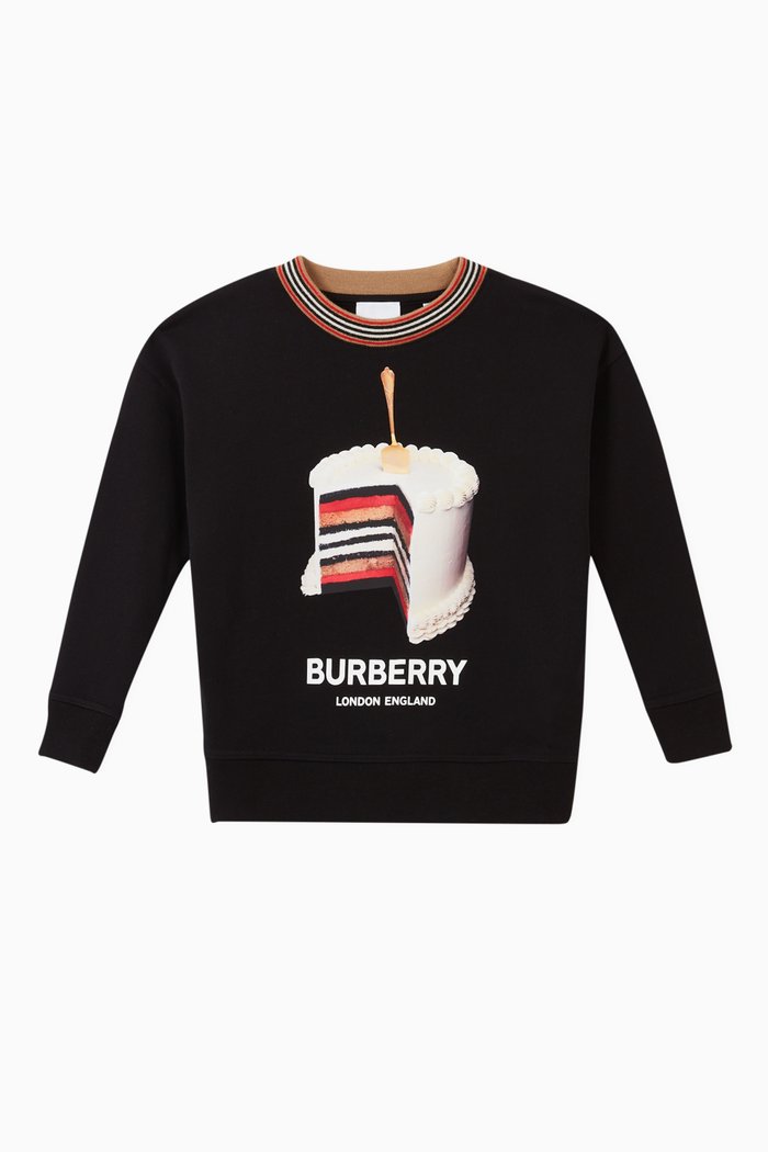 Cake Cotton Sweatshirt, Black