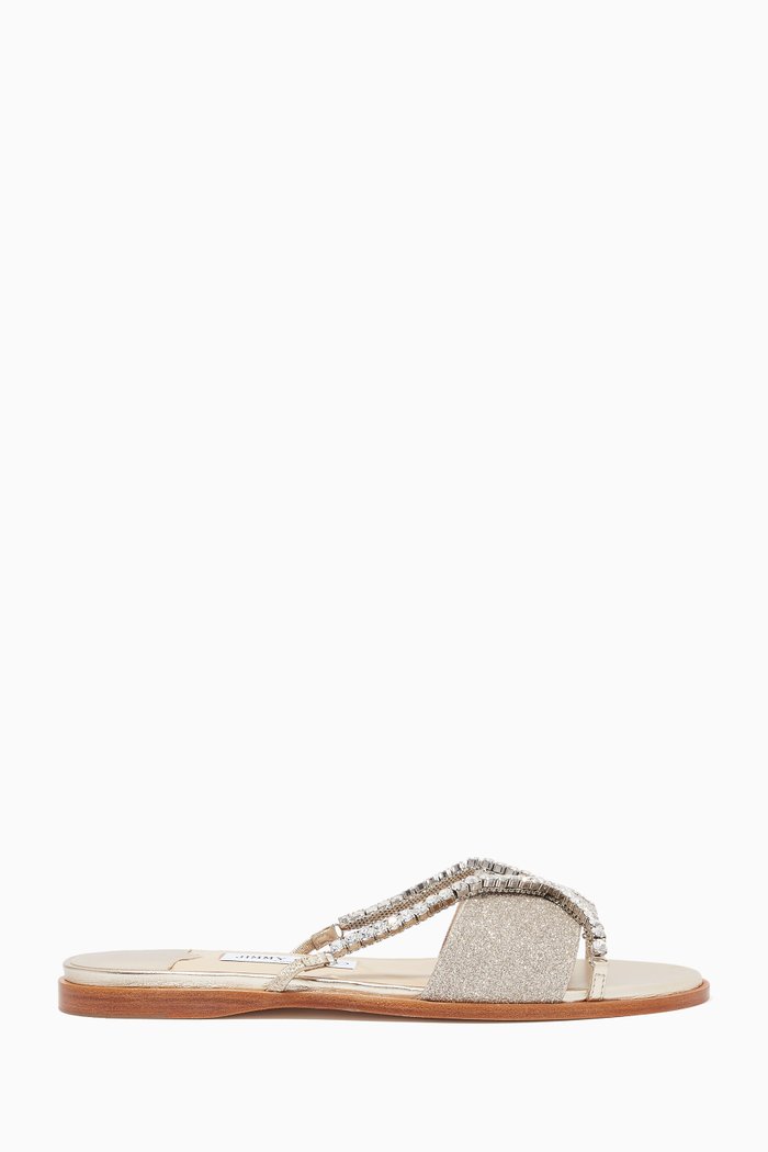 

Aadi Flats in Dusty Glitter, Silver