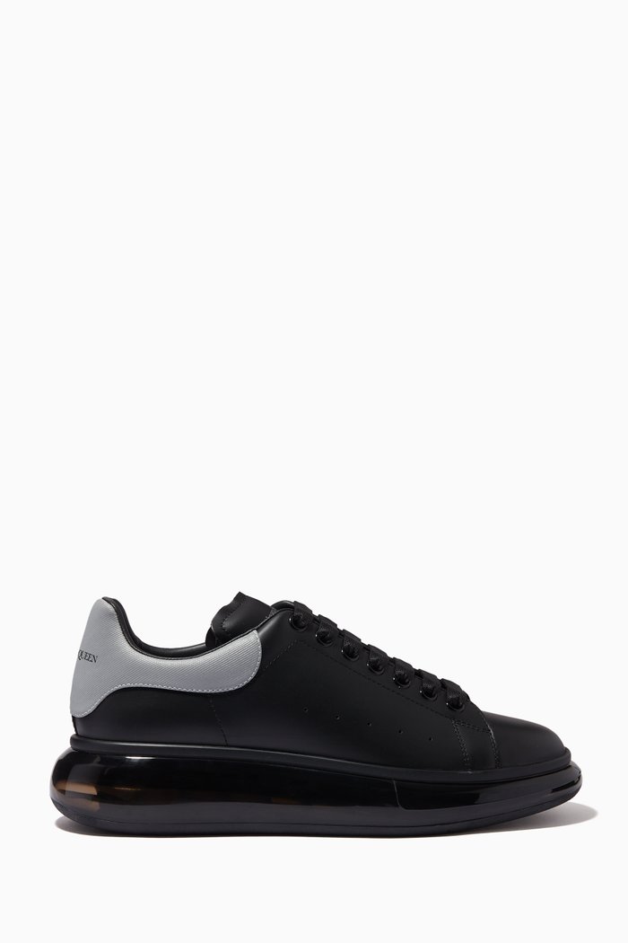 

Oversized Sneakers in Leather, Black