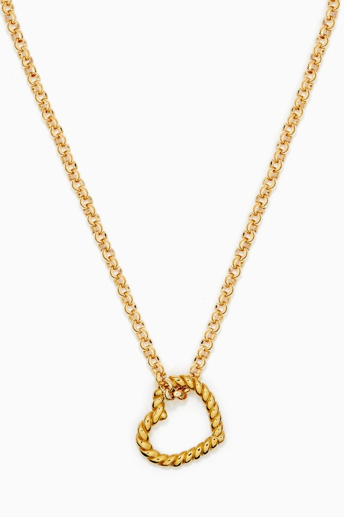 

Bambola Heart Pendant Necklace in 14kt Gold Plating
