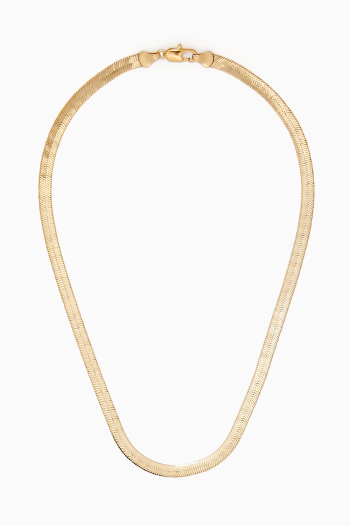

Omega Necklace in 14kt Gold Plating