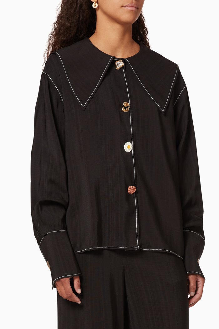 

Elliot Cotton Shirt, Black