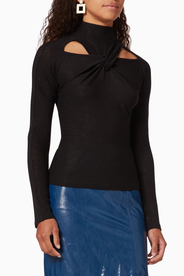

Maia Jersey Top, Black
