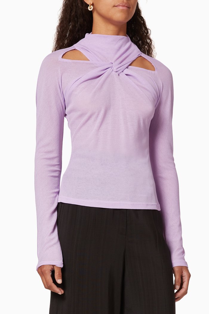 

Maia Jersey Top, Purple