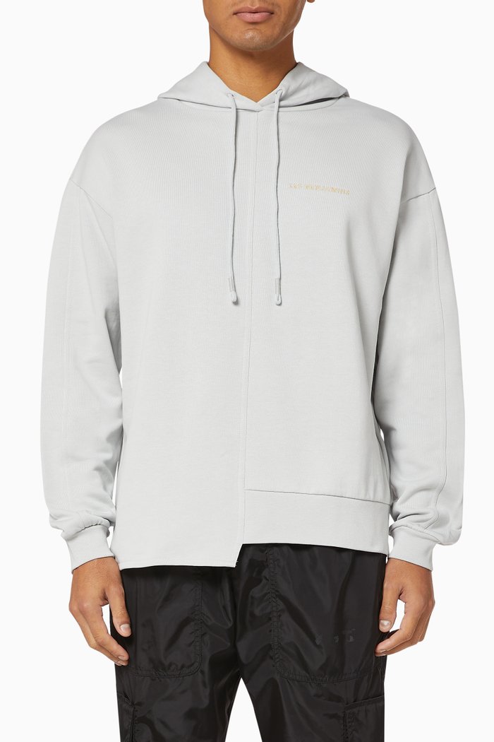 

Logo Cotton Hoodie, Grey