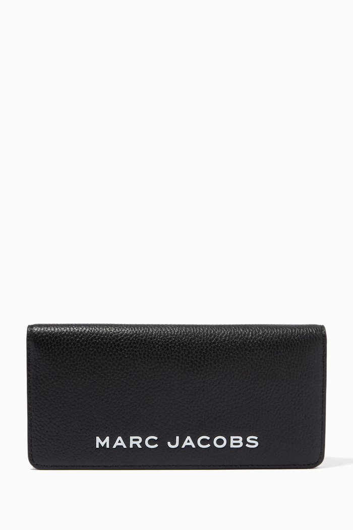 

The Bold Open Face Wallet in Leather, Black