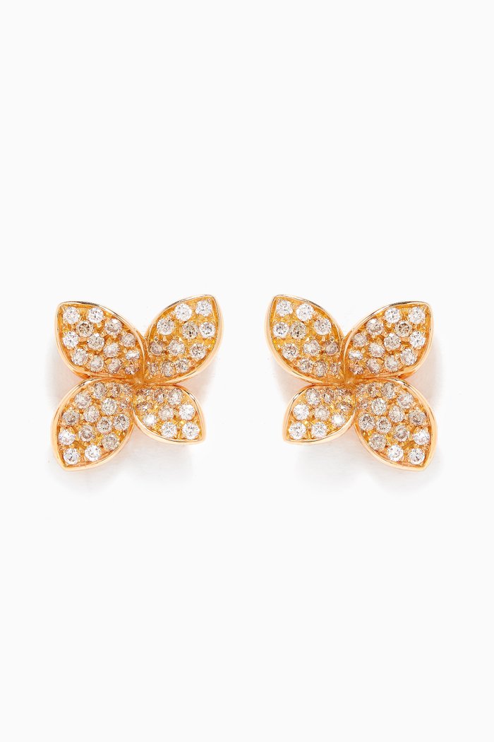 

Petit Garden Earrings with Diamonds in 18kt Rose Gold