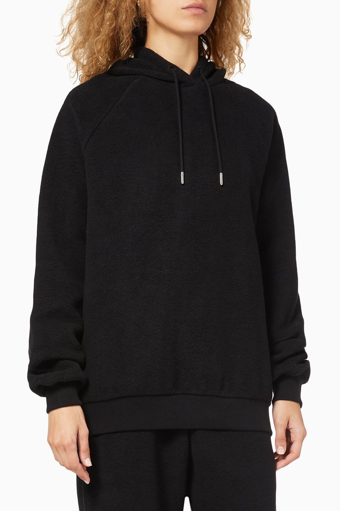

Organic Cotton Cloud Fleece Hoodie, Black