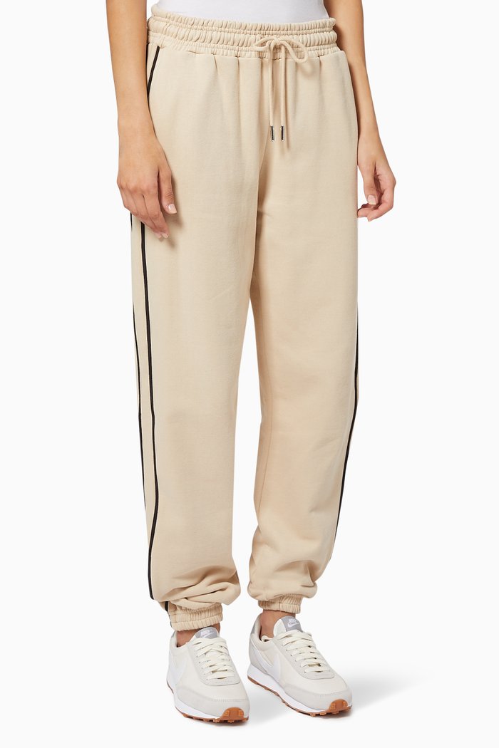

Organic Cotton Sweat Double Line Sweatpants, Neutral