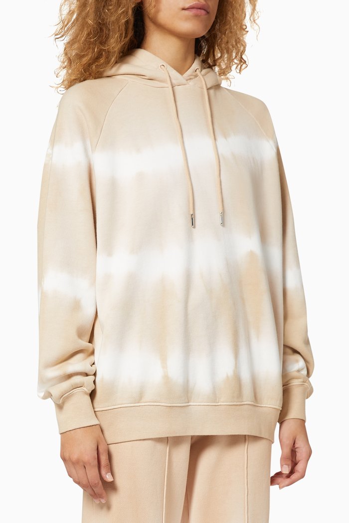 

Striped Tie Dye Boy Fit Hoodie, Neutral