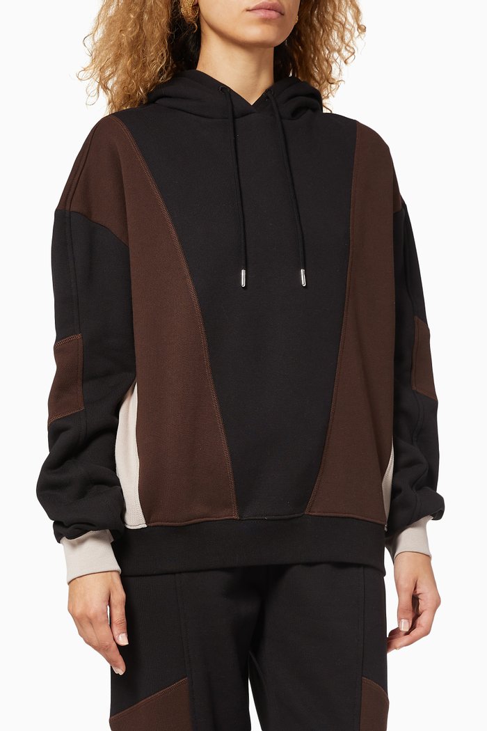 

Organic Cotton Multi Panel Hoodie, Multicolour