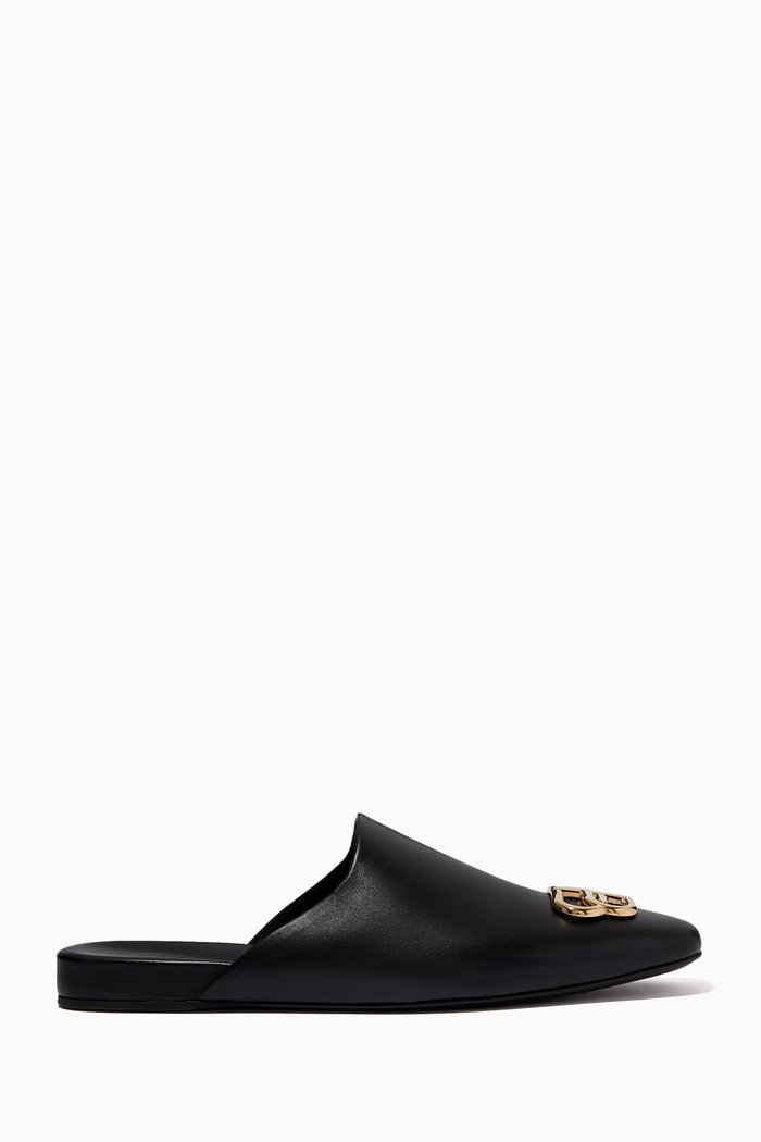 

Cosy BB Mules in Smooth Calfskin, Black