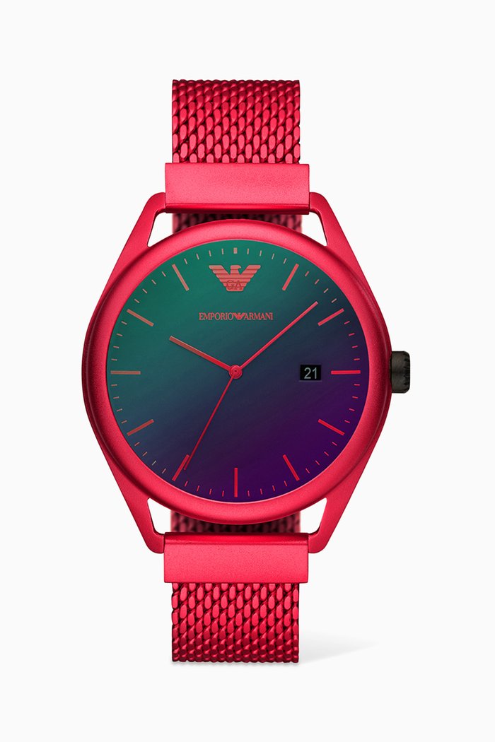 

Matteo Quartz Watch, Red