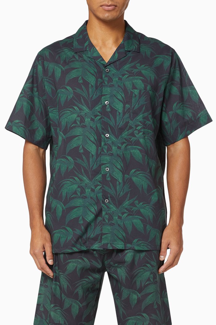 

Bryon Cuban Pyjama Shirt, Blue