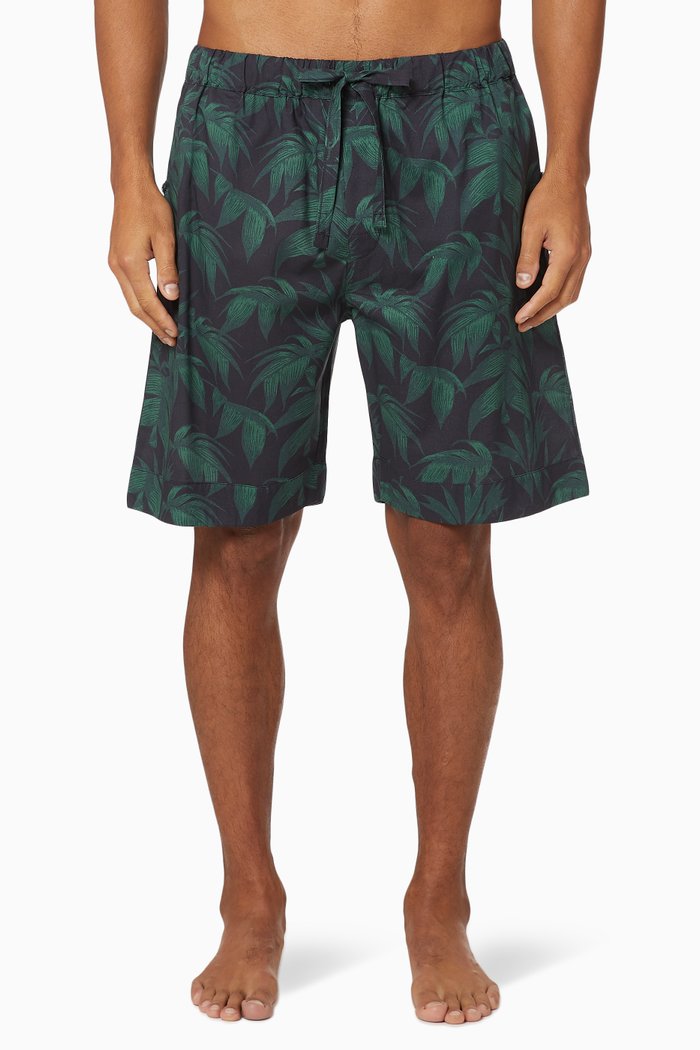 

Byron Cotton Pyjama Shorts, Blue
