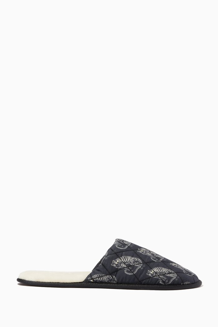 Sansindo Tiger Slippers, Black