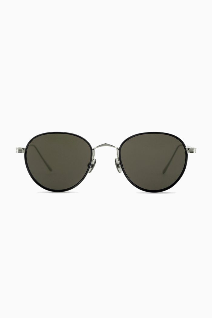 

Round Sunglasses in Titanium, Silver