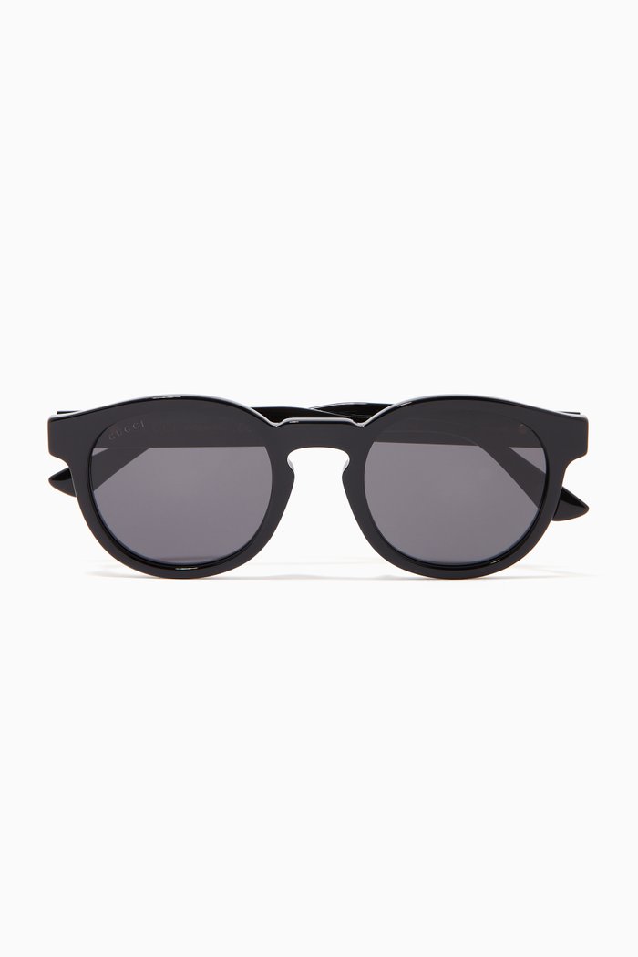

Round Sunglasses in Acetate, Black